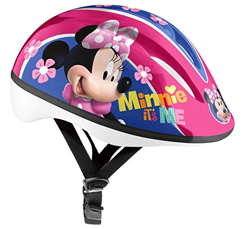 Stamp Bicycle Helmet Minnie Cascos, Niñas, Rosa, Talla-XS