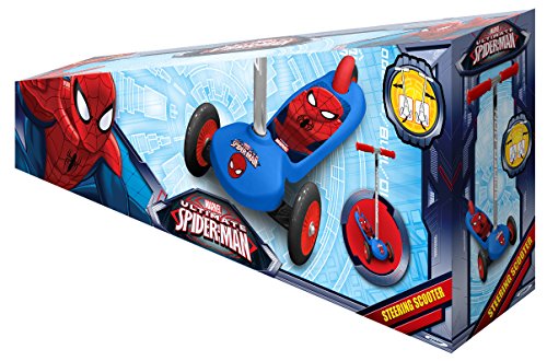 Stamp Spiderman Steering Scooter, Niños, Azul, 2+