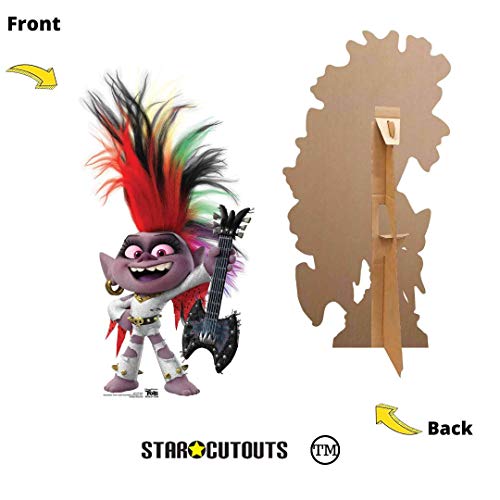 Star Cutouts-SC1504 Barb Trolls World Tour Lifesize-Figura Decorativa (cartón, 94 x 50 cm), Multicolor (SC1504)