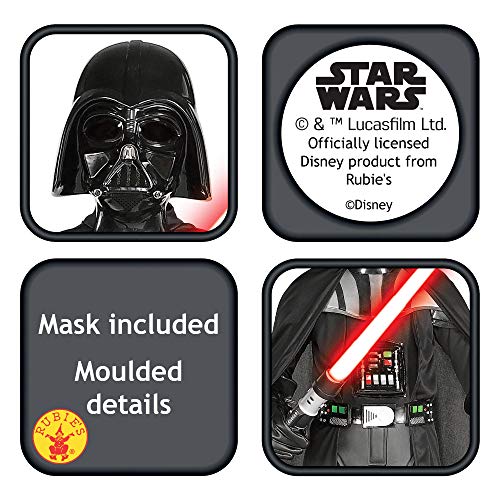 Star Wars - Disfraz de Darth Vader para niños, talla M (5-7 años) (Rubies 882014-M)