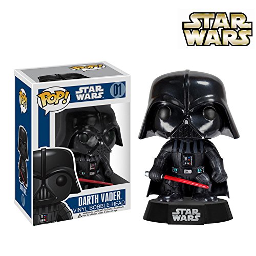 Star Wars Figura Vinilo Darth Vader Bobble-Head 01 Unisex ¡Funko Pop! Standard, Vinilo,