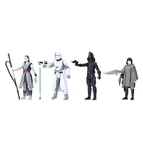 Star Wars Force Link Battle on Crait - Figura de 3.75 Pulgadas (4 Unidades)