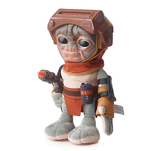 Star Wars Peluche 22 cm Babu Frik con sonidos, juguete para niños +3 años, Mattel GXB50