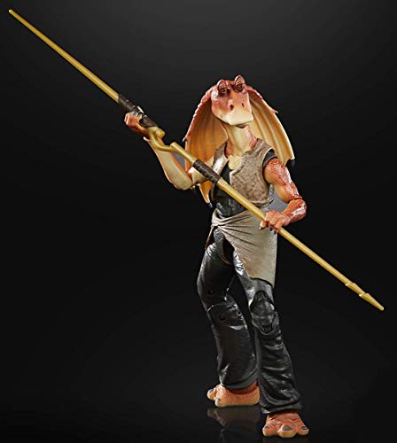 Star Wars The Black Series - Jar Jar Binks a Escala de 15 cm Amenaza Fantasma - Figura del 50.º Aniversario de Lucasfilm