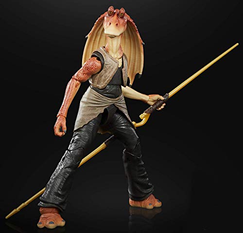 Star Wars The Black Series - Jar Jar Binks a Escala de 15 cm Amenaza Fantasma - Figura del 50.º Aniversario de Lucasfilm