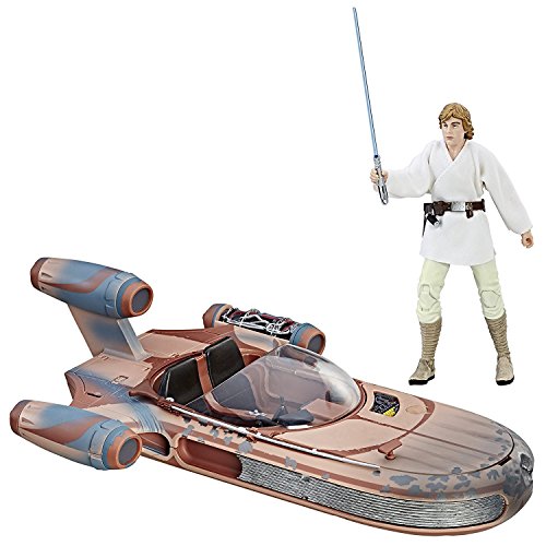 Star Wars The Black Series Luke Skywalker Landspeeder & Figura de acción