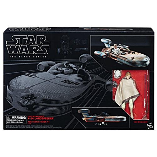 Star Wars The Black Series Luke Skywalker Landspeeder & Figura de acción