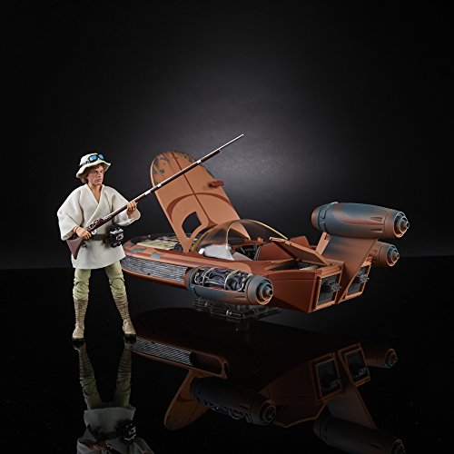 Star Wars The Black Series Luke Skywalker Landspeeder & Figura de acción