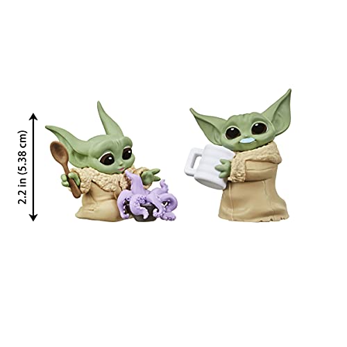 Star Wars The Bounty Collection - Serie 3 - Figuras The Child - Set de 2 Figuras de 5,5 cm - Tentáculo en la Sopa, Bigote de Leche Azul - Edad: 4+