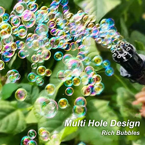 Staright Niños automático Gatling Bubble Gun Juguetes Verano jabón máquina de Burbujas de Agua 2 en 1 máquina eléctrica de Burbujas para niños Juguetes de Regalo