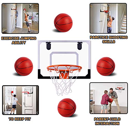 STAY GENT Mini Canasta Baloncesto Interior para Niños y Adultos, Canasta Aro Baloncesto Exterior Pared para La puerta Muro Montado y Habitación Deporte Infantil Juguetes Set Regalos para Chicos Chicas