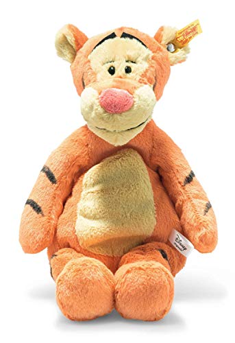 Steiff Tigger de Winnie The Pooh Soft Cuddly Friends Disney Originals Tigger - Peluche de 30 cm para niños, Suave y Lavable, Color Naranja/Beige (024535)