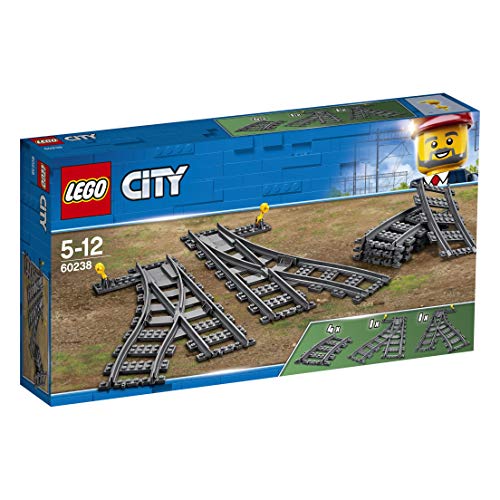 Steinchenwelt Lego City 60205 - Juego de 2 rieles y 60238 para el ferrocarril teledirigido