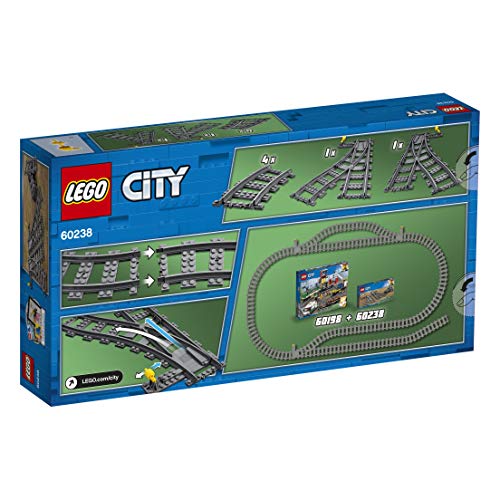 Steinchenwelt Lego City 60205 - Juego de 2 rieles y 60238 para el ferrocarril teledirigido