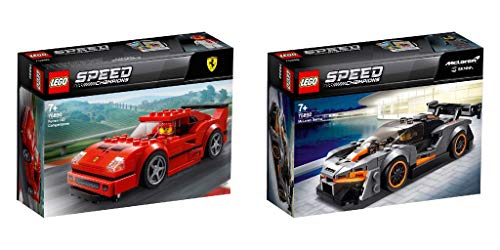 Steinchenwelt Lego Speed Champions 75890 Ferrari F40 Competizione + 75892 McLaren Senna - Juego de 2 jugadores