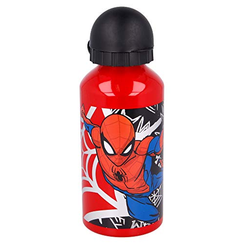 Stor Botella Aluminio 400 ML | Spiderman Urban Web