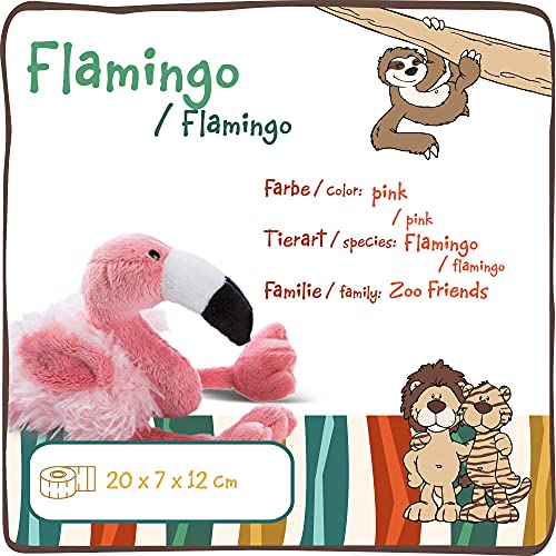 Suave Flamenco de Juguete 20cm - Juguetes Peluches para niñas, niños y bebés - Esponjoso Animal Relleno para Jugar y abrazar - Animales de Peluche Colección Zoo Friends