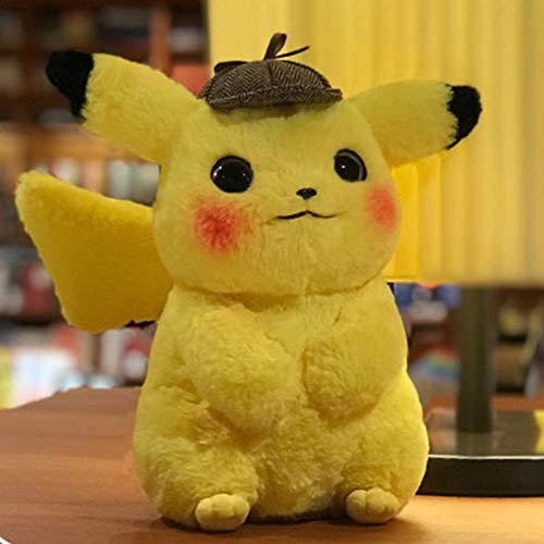 SUNIY 28 cmPokemon Detective Pikachu Juguetes de Peluche Juguetes Pokémon Pikachu Anime Muñecas Cumpleaños para Niños