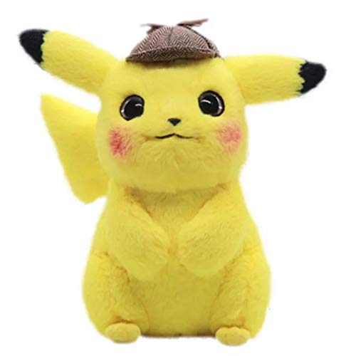 SUNIY 28 cmPokemon Detective Pikachu Juguetes de Peluche Juguetes Pokémon Pikachu Anime Muñecas Cumpleaños para Niños