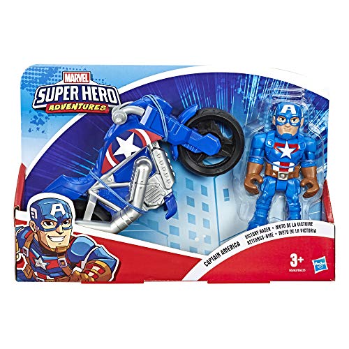 Super Hero Adventures-Capitán América y Moto De La Victoria (Hasbro E6262ES0)