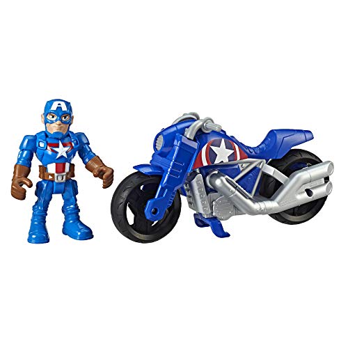 Super Hero Adventures-Capitán América y Moto De La Victoria (Hasbro E6262ES0)