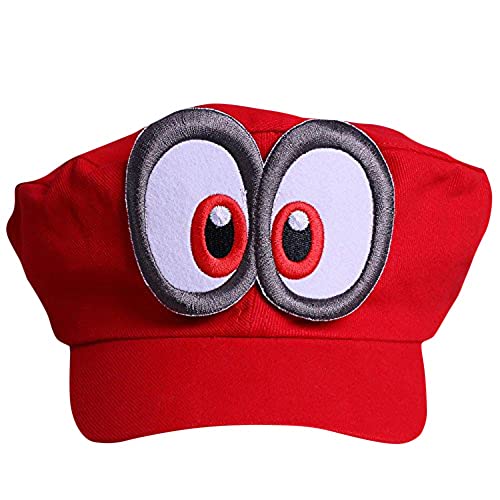 Super Mario Gorra Odyssey - Costume para Adultos y niños Carnaval y el Cosplay - Ojos