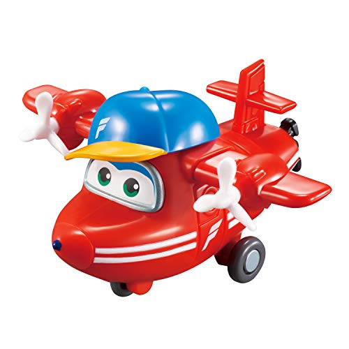 Super Wings - Agent Chase, Flip, Jerome, Mira - Figuras de Juguete de 5 cm, mezcladas