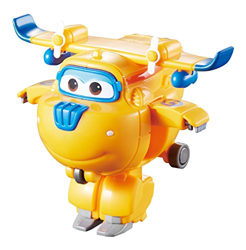 Super Wings Deluxe Superwings Transforming Vehicle Donnie, Color Amarillo, 7 Pulgadas (Alpha Animation & Toys Ltd EU720312)