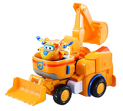 Super Wings Deluxe Superwings Transforming Vehicle Donnie, Color Amarillo, 7 Pulgadas (Alpha Animation & Toys Ltd EU720312)