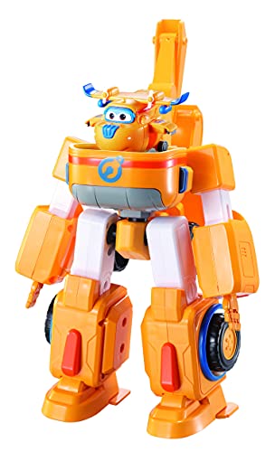 Super Wings Deluxe Superwings Transforming Vehicle Donnie, Color Amarillo, 7 Pulgadas (Alpha Animation & Toys Ltd EU720312)