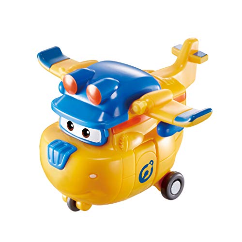 Super Wings EU720040E Transformabot Paquete de 4 | Build it Jett, Donnie, Scoop y Todd | Figuras de 2 Pulgadas