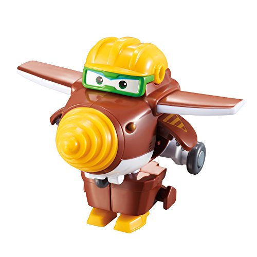 Super Wings EU720040E Transformabot Paquete de 4 | Build it Jett, Donnie, Scoop y Todd | Figuras de 2 Pulgadas