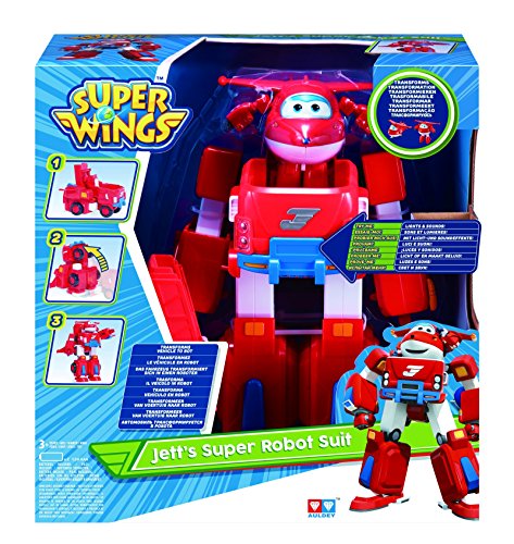 Super Wings EU720331 Transforming Fahrzeug inklusive Jett, Groß