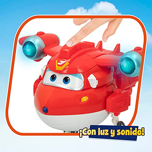 Super Wings - Figura Super Charge luz & Sonido, Jett (ColorBaby, 85394)