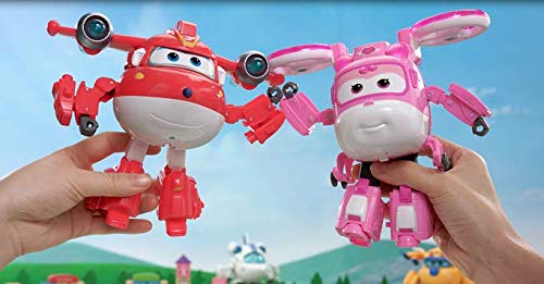 Super Wings Jett (Supercharged) Personaje Transformador de Lujo con Luces y Sonidos