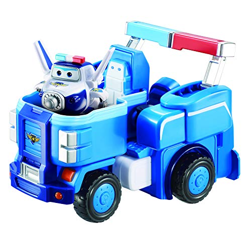 Super Wings- Series 1 EU720315 Transforming Vehicle Paul Flugzeug und Fahrzeug verwandelbar, Blau, 18 cm (Alpha Animation & Toys Ltd