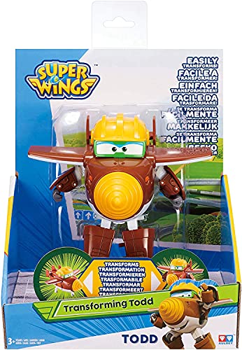 Super Wings Superwings Transforming Todd Transformable Articulado Separación 2, EU720222, 12 cm