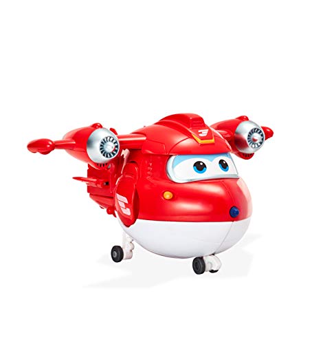 Super Wings TranSFORING SuperChargge Jett - Avión Robot transformable con Figura Super Mini del Dibujo Animado Juguete para niños de 3 años y más EU750421