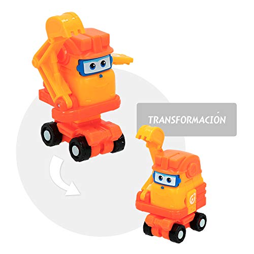 Super Wings - Transform-a-Bots 4 figuras de acción transformables(85362)