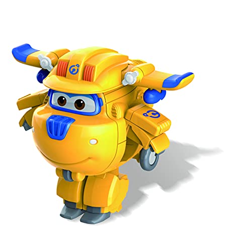 Super Wings-Transform-A-Bots 4 Unidades – 2" Donnie, Supercharged Jett, Super Charged Astra & Sunny, Colores Variados (Alpha Animation EU750040A)