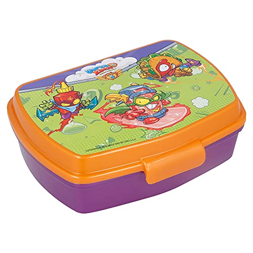 | Super Zings | Sandwichera Para Niños Decorada - Fiambrera Infantil | Caja Para El Almuerzo Y Porta Merienda Para Colegio - Lonchera