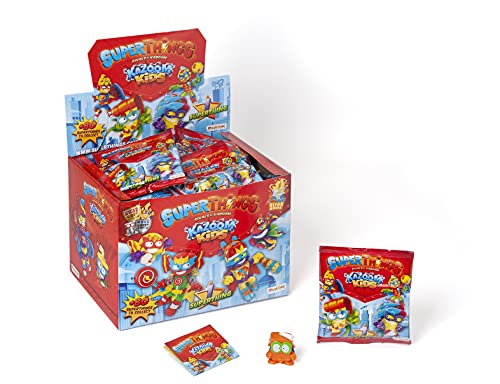 SUPERTHINGS Kazoom Kids – Caja de 50 One Packs con figuras de la serie Kazoom Kids. Cada sobre contiene 1 SuperThing y 1 checklist