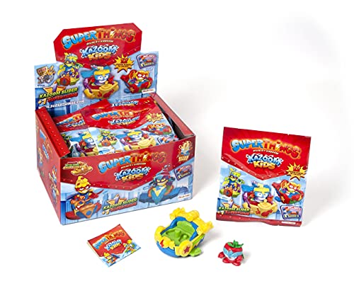 SUPERTHINGS Kazoom Kids – Colección completa de 12 Kazoom Sliders. Cada sobre contiene 1 vehículo y 1 SuperThing