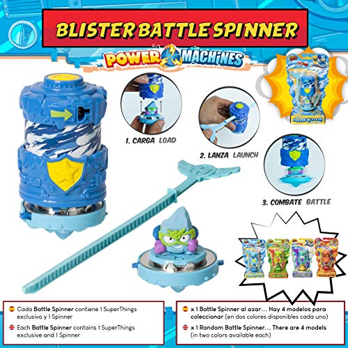 SuperThings Power Machines – Blíster 10 Pack y 16 Sets Sorpresa | Contiene Blister 10 Pack, 1 Battle Spinner, 1 Blíster Power Jet, 10 One Pack y 4 PowerBot | Juguetes y Regalos para Niños