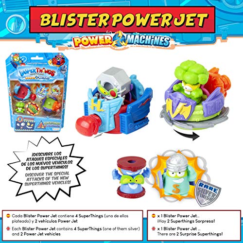 SuperThings Power Machines – Blíster 10 Pack y 16 Sets Sorpresa | Contiene Blister 10 Pack, 1 Battle Spinner, 1 Blíster Power Jet, 10 One Pack y 4 PowerBot | Juguetes y Regalos para Niños