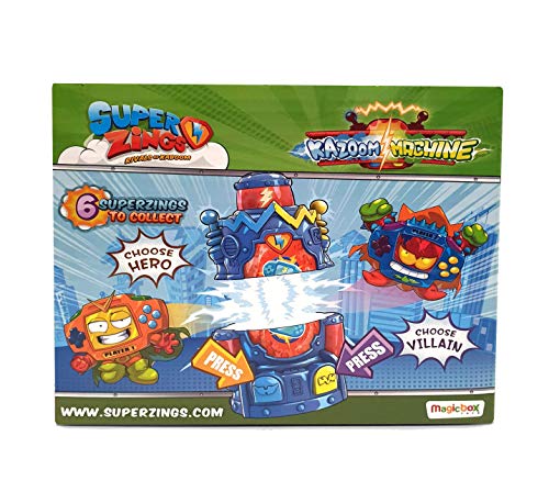 SUPERTHINGS RIVALS OF KABOOM- Display Kazoom Machine Figuras coleccionables, Color surtido (Magic Box PSZSD166IN10)