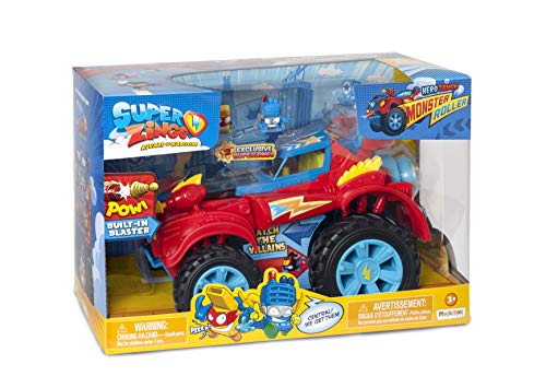 SuperZings - Playset Camión Villano (PSZSD112IN30) con Vehículo y 2 Figuras Coleccionables + PlaySet Héroe Truck (PSZSP112IN20) con Vehículo y 2 Figuras Especiales