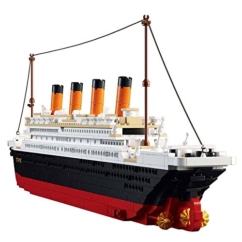 SuSenGo Titanic Maqueta Barco 1021 Piezas para niños 6+ Años，Compatible con Lego