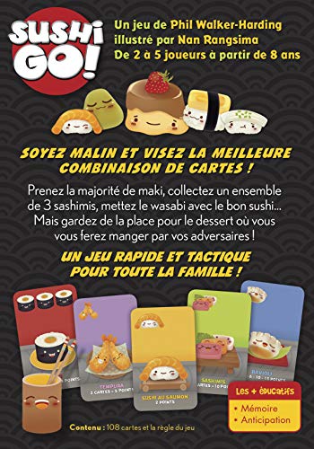 Sushi Go Asmodee - Juego de Mesa