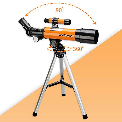 Svbony SV502 Telescopio para Niños, Telescopio Astronomico Niños Profesionales, 360/50mm con Trípode Telescopio para Niños Adultos